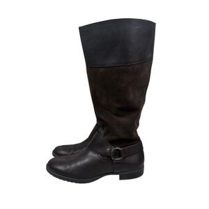 Lauren‎ Ralph Lauren Riding Boots Women's 9 Sulita Chocolate Brown Leather Suede